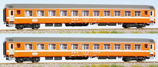 Set of 2 passenger cars 2nd class type Bm with 11 compartments<br /><a href='images/pictures/LS_Models/47220.jpg' target='_blank'>Full size image</a>
